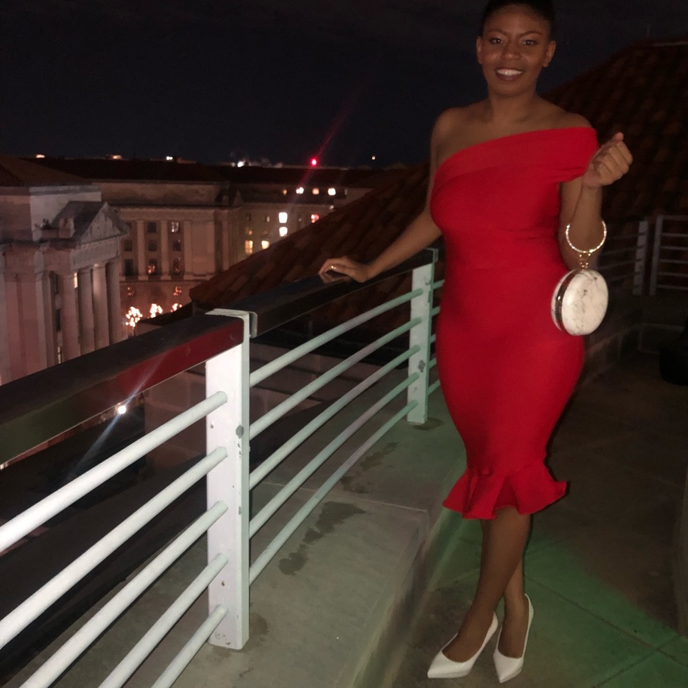 Red dress